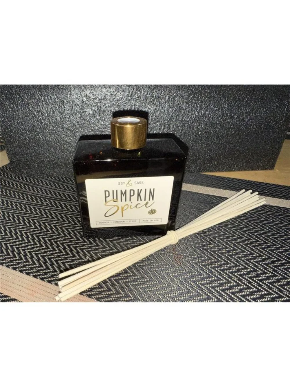 Pumpkin Spice Reed Diffuser, Fall Reed Diffuser Set - Infused w/Essential Oils
